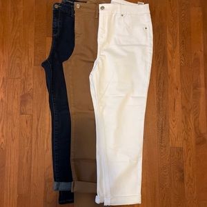 Chico’s Sz M So Slimming Girlfriend Ankle Jeans